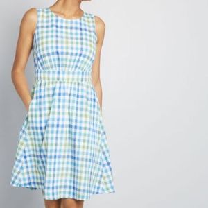 NWT ModCloth Emily and Fin Too Much Fun Sky Dress